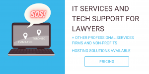 Website banner with laptop and SOS message on a speech bubble