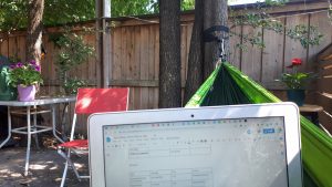 Computer in a hammock thanks to virtual desktops - Toronto IT support services