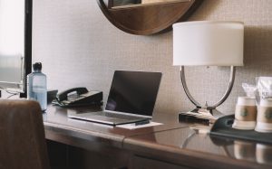 Computer in hotel room because it has remote access - Inderly IT (Toronto)