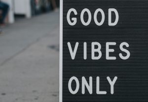 Good vibes only sign for Microsoft 365 Business post - Inderly IT (Toronto)