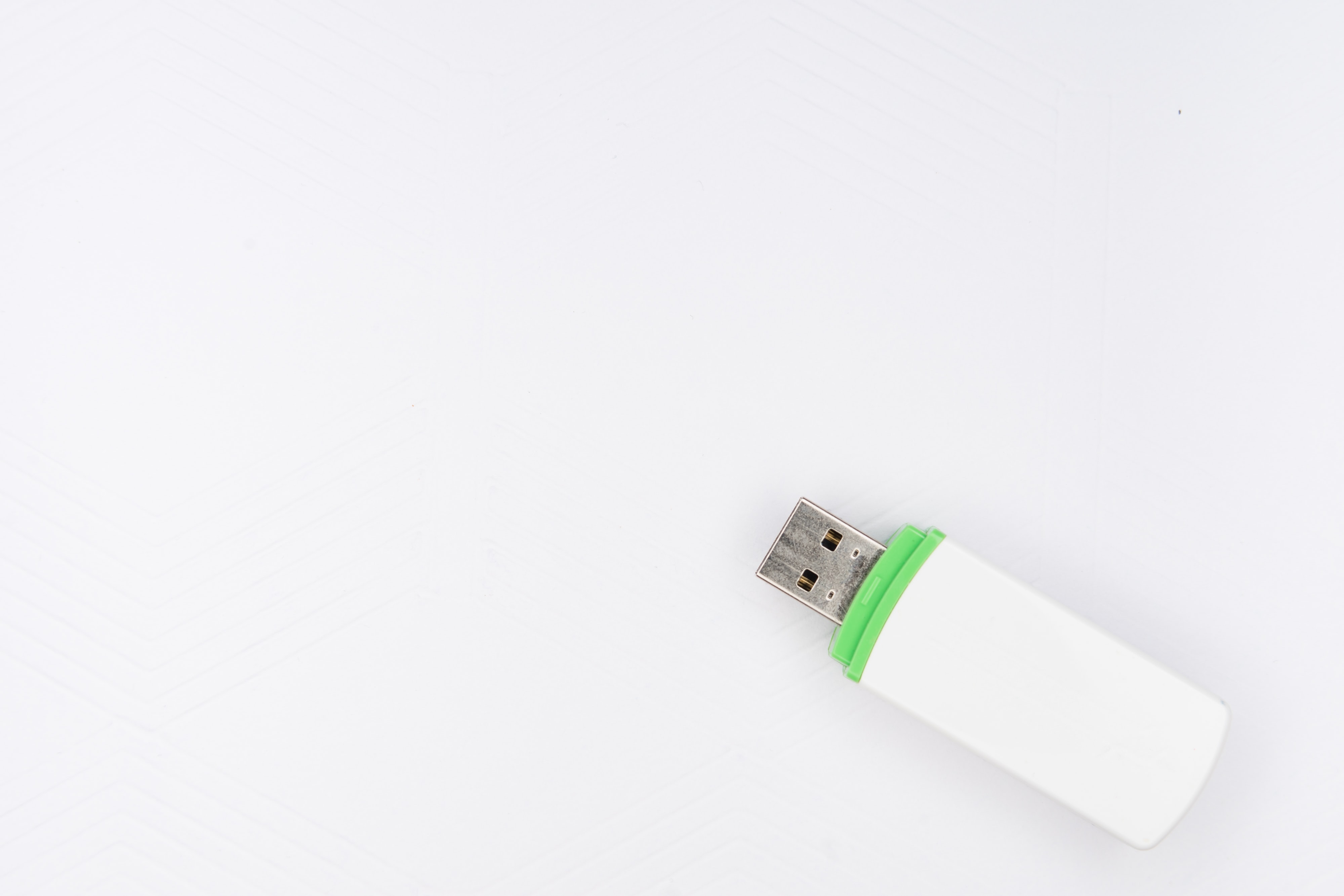 USB key on white background - data security -Inderly IT (Toronto)