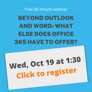 Registration page thumbnail for Office 365 webinar