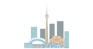 Graphic image of Toronto skyline