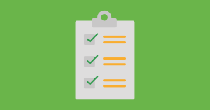 Cyber attack checklist on top of green background (Inderly IT support services)