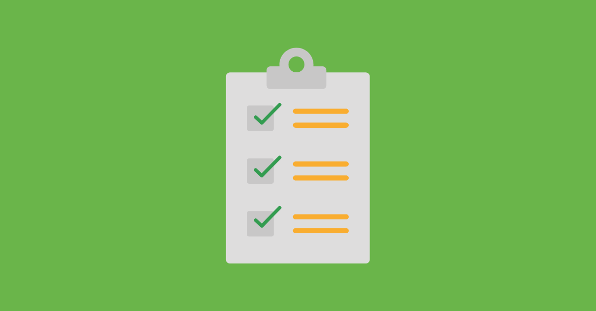 Cyber attack checklist on top of green background (Inderly IT support services)