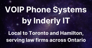 VOIP Phone Systems by Inderly IT, on galaxy background