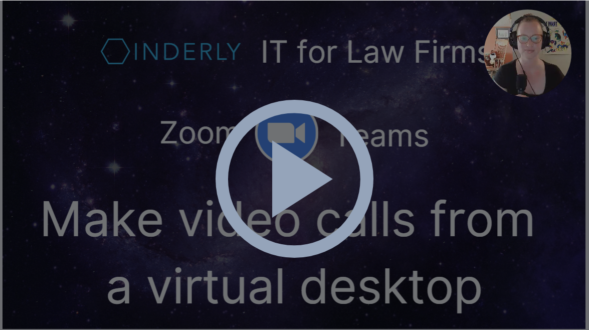 Make video calls from a virtual desktop